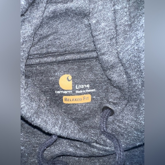 Carhartt Charcoal Relaxed Fit Hoodie - Picture 2 of 3